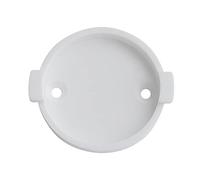 Hsylvanix De pour caméra de sécurité avec Deux languettes | Profil rond blanc, base de caméra encastrée, un trou de de chaque côté, bordure surélevée pour un