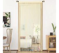 HSYLYM String Porte Rideau décorations de fenêtre diviseur de pièce décorations de Chambre Rideau Simple pour fenêtre 90x200cm Champagne