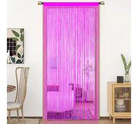 HSYLYM String Porte Rideau décorations de fenêtre diviseur de pièce décorations de Chambre Rideau Simple pour fenêtre 90x200cm Rose