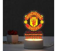 hsyomgcs Veilleuse USB pour les fans de football - Lampe LED à 3 couleurs changeantes, 21 cm de haut, décoration sur le thème de l'équipe pour Liverpool, Manchester United, supporters de Manchester