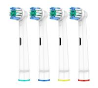 HSYTEK Lot de 4 brossettes de rechange compatibles avec Oral B Pro 2, Vitality 100, Genius X, Precision