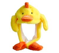 HSYWSH Bonnet Oreille Canard qui Bouge Drôle en Peluche Oreille Animal Chapeau Canard Chapeau Mignon Drôle en Peluche Cha-peau Casquette Animal Cosplay fête d'anniversaire Cadeau