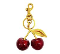 HSYWSH Porte Clés Cerise, Cerise Sacs Charme pour Femme, Versatile Key Ring, Porte-clés pendentif pour sac à main, Cadeau Exquis pour Amoureuses de Mode (or)