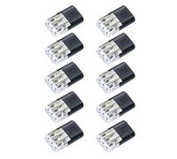 Hsyzygian 10/20/30/40/50 connecteurs de fils LED enfichables à 3 broches, bornes universelles, pas besoin de dénudage, connecteurs LED sans soudure