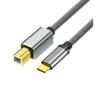 Hsyzygian Câble d'imprimante USB 2.0 type C mâle vers USB B pour imprimante et scanner pour accessoires électroniques de données