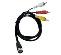 Hsyzygian Câble polyvalent DIN 8 broches vers 3RCA pour connecter d'anciens lecteurs CD et tables de mixage à de nouveaux systèmes de sortie audio claire