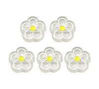 Hsyzygian Perles d'espacement uniques en forme de fleur transparente pour fabrication de bracelets et colliers en cristal acrylique ornement de bijoux fleur