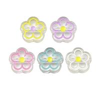 Hsyzygian Perles d'espacement uniques en forme de fleur transparente pour fabrication de bracelets et colliers en cristal acrylique ornement de bijoux fleur