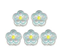 Hsyzygian Perles d'espacement uniques en forme de fleur transparente pour fabrication de bracelets et colliers en cristal acrylique ornement de bijoux fleur