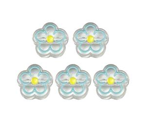 Hsyzygian Perles d'espacement uniques en forme de fleur transparente pour fabrication de bracelets et colliers en cristal acrylique ornement de bijoux fleur