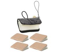 Hsyzygian Pochette compacte en cuir élégante avec porte-clés pour voyageurs et journaux intimes