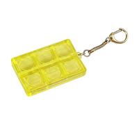 Hsyzygian Porte-clés transparent pendentif sac à dos outil créatif soulagement du stress jouet ergonomique main exercice clavier accessoire
