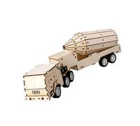 Hsyzygian Projet d'assemblage de véhicules en bois naturel pour enfants - Science éducative - Modèle de construction pratique - Kit de construction - Construisez votre propre transport en utilisant