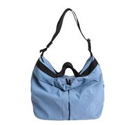 Hsyzygian Sac à main unisexe en nylon avec sangle réglable, sac à main tendance et pratique pour un usage quotidien, les trajets quotidiens, le shopping, sac à main de grande capacité, bleu ciel