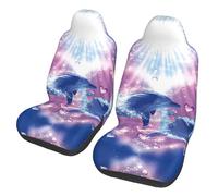 HSZSQZWH Lot de 2 housses de siège de voiture Dolphins In Love compatibles avec la plupart des voitures, camions, SUV ou camionnettes