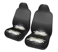 HSZSQZWH Lot de 2 housses de siège de voiture motif fleur de lotus compatibles avec la plupart des voitures, camions, SUV ou camionnettes