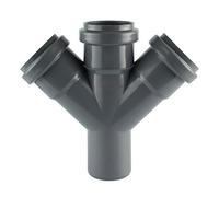 HT 45° Doppelabzweig DN 50 110 grau DN 110/110/110