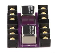 HT-9696 Transformateur d'isolation audio à double canal avec rapport d'impédance 600:600 pour utilisation en studio et maison HIFI (une paire avec cartes)