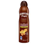 HT Hawaiian Tropic Huile Sèche Protectrice Spray Continu Huile d'Argan SPF 15 177 ml
