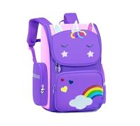 HT HONOR . TRUST Sac à dos pour enfants - Sac à dos pour filles de 4, 5, 6, 7, 8 ans - Grand sac à dos de voyage - Rose et violet, violet, M