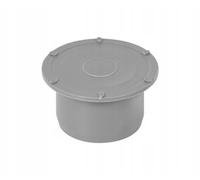 HT System Bouchon de tuyau DN 75, en polypropylène, embouts gris, pour tuyau d'égout, drainage et tuyau d'évacuation, surface lisse, durable et fiable