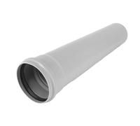 HT System Tuyau d'évacuation DN 110 500 mm - Tuyau de vidange en polypropylène - Tuyau en plastique pour système de tuyau d'évacuation - Surface lisse, durable et fiable - Gris