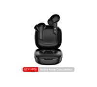 (HT05 Noir) Casque sans fil HT05 ANC 40 dB antibruit Bluetooth 5.2 Casque 6 microphones ENC HD Appel TWS Écouteurs