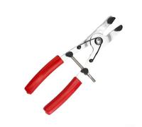 HT299-02 Pince de démontage de piston de frein avec plage réglable de 16, 5, 40 mm pour réparation de moto avec mécanisme à ressort et mâchoires moletées (HT299-02 rouge)