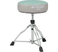 HT430CVLB - 1st Chair Round Rider Drum Throne with Canvas Light Blue Seat