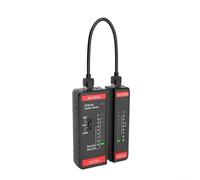HT812A Testeur de câble LAN UTP pour ligne téléphonique RJ45 RJ11 RJ12, câble réseau détecte les courts-circuits, diaphonie, portable pour fil VoIP avec LED