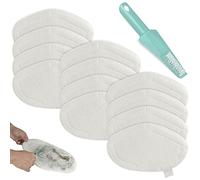 htbakoi 12 Pièces Lingette Serpillere pour Vaporetto Polti Accessoires Serpillere Balai Vapeur Microfibre Reutilisable Compatible avec Polti Vaporetto Remplacement pour PAEU0332