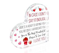 HTBIG Cadeaux de Saint-Valentin au cas où mes mots ne suffisent pas, voici un morceau de mon cœur pour vous rappeler : vous êtes aimé au-delà de la mesure et sera toujours un cadeau pour les couples