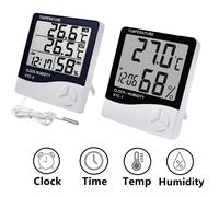 HTC-1 HTC-2 LCD électronique numérique température humidité mètre maison thermomètre hygromètre intérieur extérieur Station météo horloge HTC-2