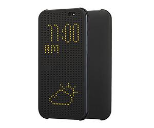 HTC Dot View (HC-M100) Etui Flip pour HTC One (M8) Gris