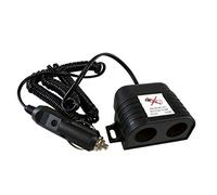 Htc - DOUBLE PRISE ALLUME-CIGARE AVEC CABLE ET FUSIBLE - 12/24V, 6A