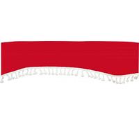 Franges de cabine 240x18 cm - Rouge
