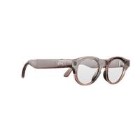 HTC VIVE Eagle - Lunettes IA - Unisex - Brun Transparent - Pantos | Verres Adaptatifs, IA Gemini ou ChatGPT avec confidentialité intégrée, Verres ZEISS UV, Caméra 12MP, Haut-parleurs Open-Ear