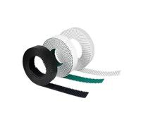HTD 3M PU Open End Timing Belt 10M Length 6-30mm Width 3mm Pitch(White,20mm)