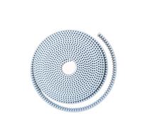 HTD5M Courroie de distribution ouverte 10 m en polyuréthane blanc avec noyau en acier Pas de 5 mm Largeur 12/15/20 mm Idéal pour poulies de convoyeur et applications de machines