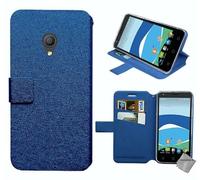 htdmobiles Housse Etui Coque Pochette Portefeuille pour Orange Rise 51 + Film ecran - Bleu
