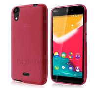 htdmobiles Housse Etui Coque Pochette Silicone Gel Fine pour Wiko Rainbow Jam 4G + Film ecran - Rose