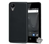 htdmobiles Housse Etui Coque Pochette Silicone Gel Fine pour Wiko Sunny 2 + Film ecran - Noir