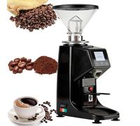 HTDRE 500 ml/1500 ML Electric Coffee Grinder,19 Settings & Digital Timer Display,200 w Commercial Flat Burr Espresso Machine,Commercial and Home Coffee Maker Black-1500ml