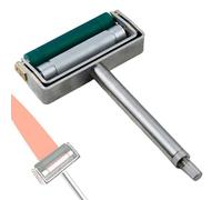 HTDRE Applicateur Manuel de Film imprimé à l'encre, Rouleau anilox et Rouleau en Caoutchouc avec poignée en Acier Inoxydable pour Impression flexographique sur Carton, Largeur 70 mm