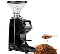 HTDRE Automatic Coffee Bean Grinder,19 Customizable Coarseness,Commercial&Home Spice Pulverizer Machine Digital Display (Black 500ml)