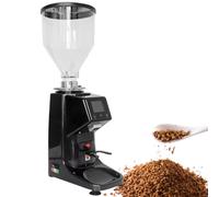 HTDRE Automatic Coffee Bean Grinder,19 Customizable Coarseness,Commercial&Home Spice Pulverizer Machine Digital Display (Black 1500ml)