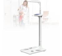 HTDRE Balance de Poids, pèse-Personne ultrasonique, Balance médicale multifonctionnelle Professionnelle avec écran LCD pour mesurer Le Poids, la Taille, l'obésité et l'IMC.