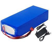 HTDRE Batterie Lithium 48 V pour vélos, Scooters, Voitures et Motos électriques, 8 Ah-30 Ah, avec Chargeur 42 V