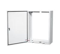 HTDRE Boîtier de Protection pour borne de Recharge sans Plaque arrière, boîtier Mural pour Chargeur de véhicule électrique, Conception Creuse, avec Serrure, étanche et antivol (Blanc/1)