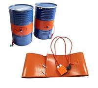 HTDRE Chauffage pour fûts métalliques, Bande chauffante en Caoutchouc Silicone avec régulateur de température numérique pour fûts d'huile, Coussin Chauffant électrique 1800 W